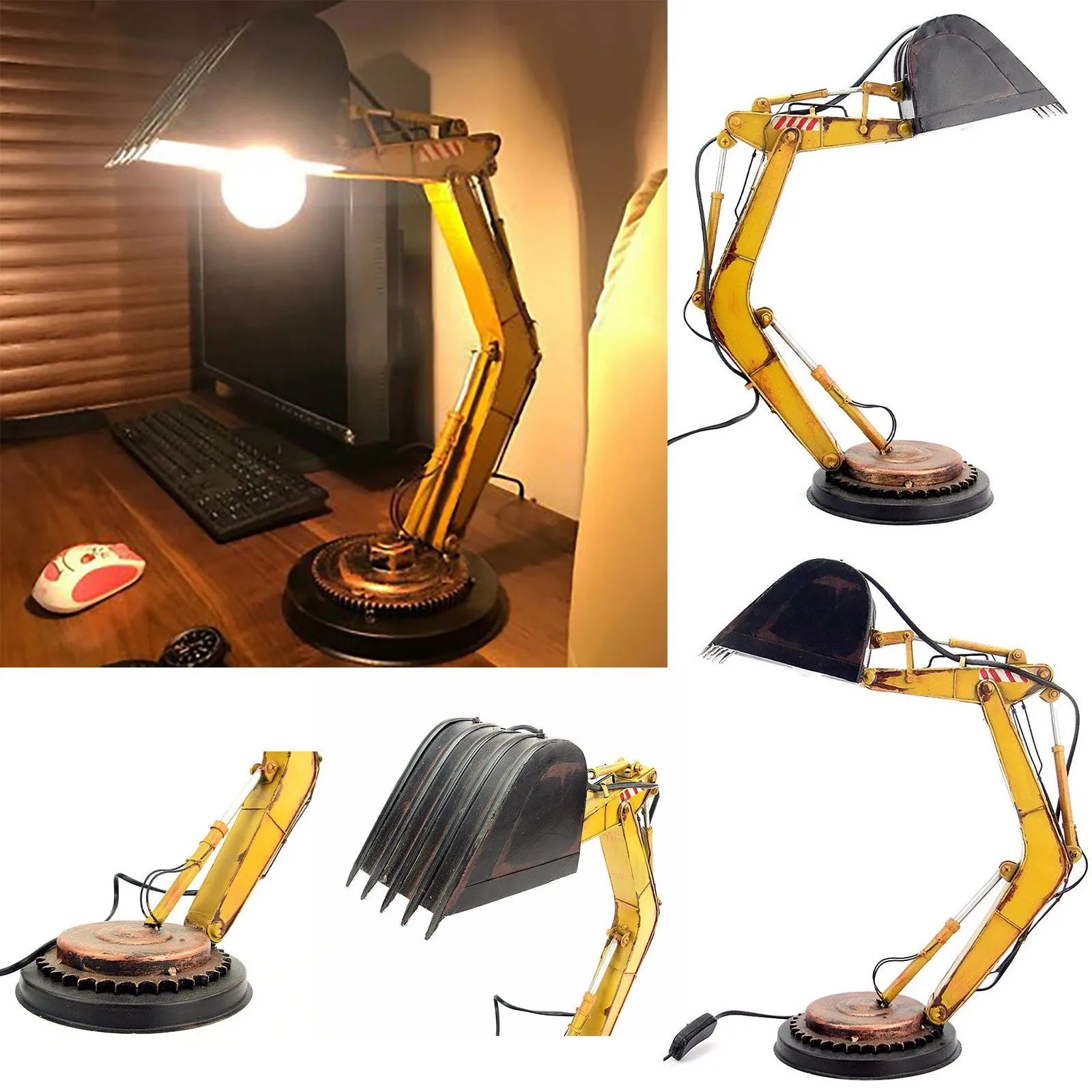 Digger Desk Lamp Unique Table | Wall Lamp | LED | Resin | Elegant Wall Illumination