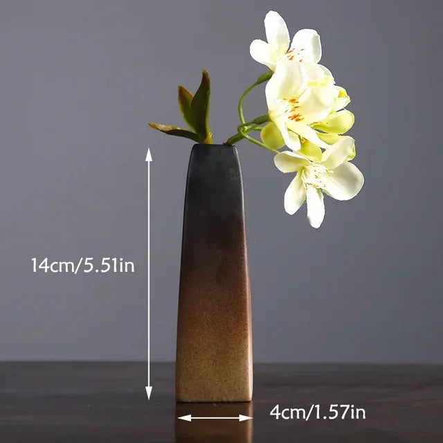 Tall Ombre Vase Slim Ceramic Vase | Vase | ceramic | Elegant Home Decor