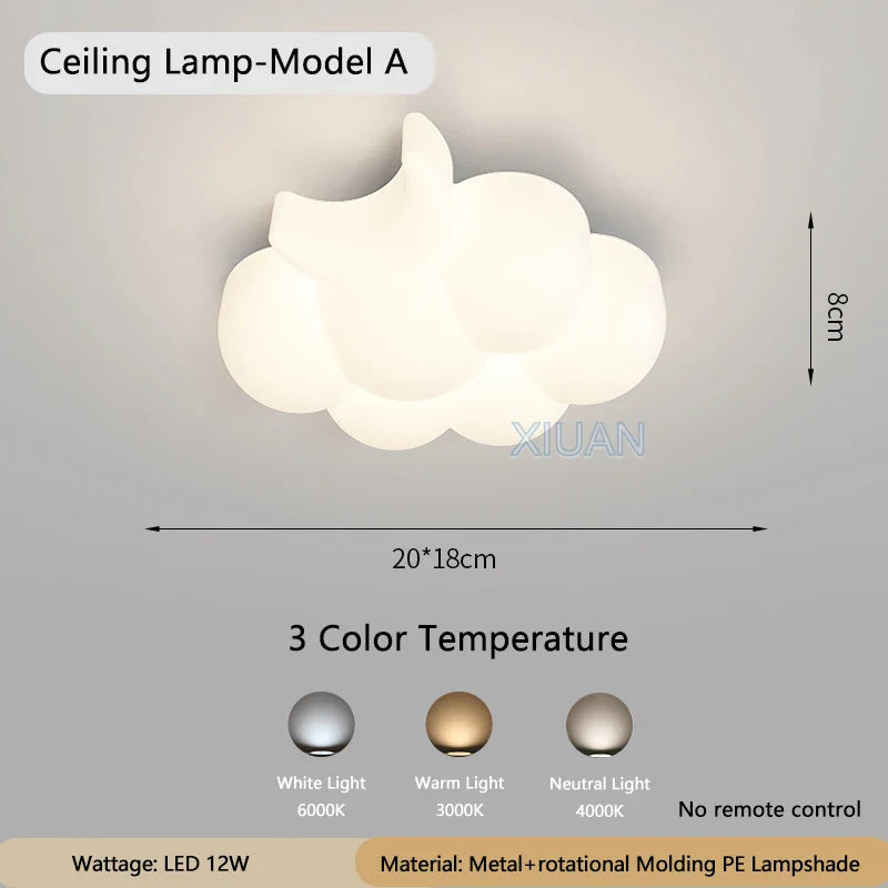 WhiteCloud Modern Wall Lamp Children's | Wall Lamp | LED | metal | Elegant Wall Illumination