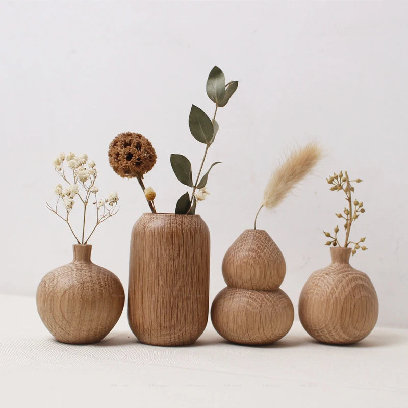 Wood Decorative Plant Pots Dry Flower | Vase | wood | Elegant Home Decor