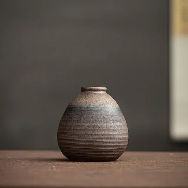 Subtle Sphere Round Vase Small Tabletop | Vase | ceramic | Elegant Home Decor