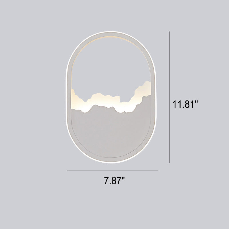 WaveGlow Oval wall lamp | Wall Lamp | Led | iron/metal | 110V - 120V - 220V - 240V | Elegant Wall Illumination