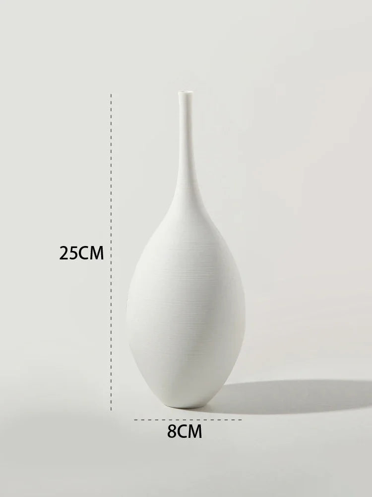 Slender Elegance Decorative Bottle Vase Sleek | Vase | ceramic | Elegant Home Decor