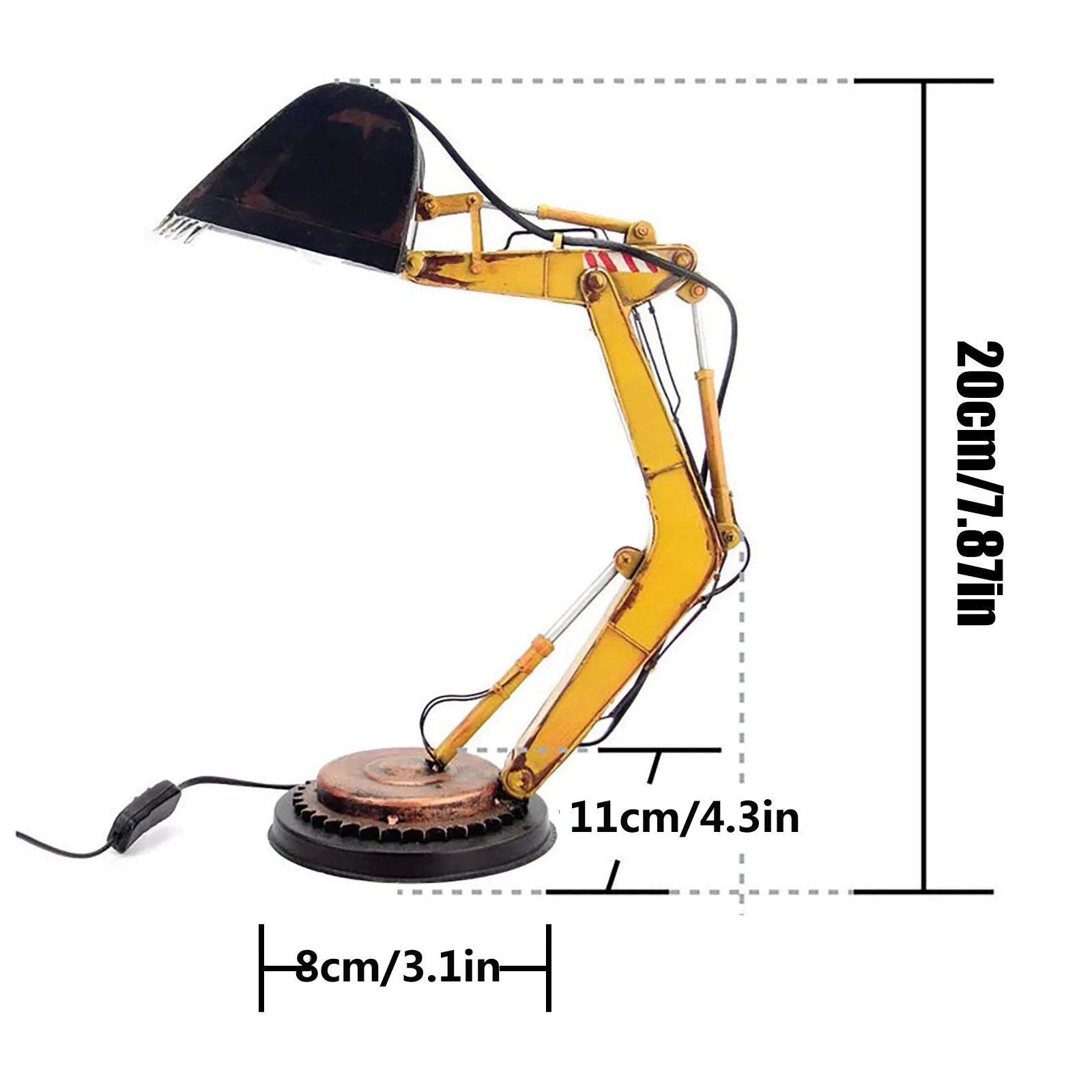 Digger Desk Lamp Unique Table | Wall Lamp | LED | Resin | Elegant Wall Illumination