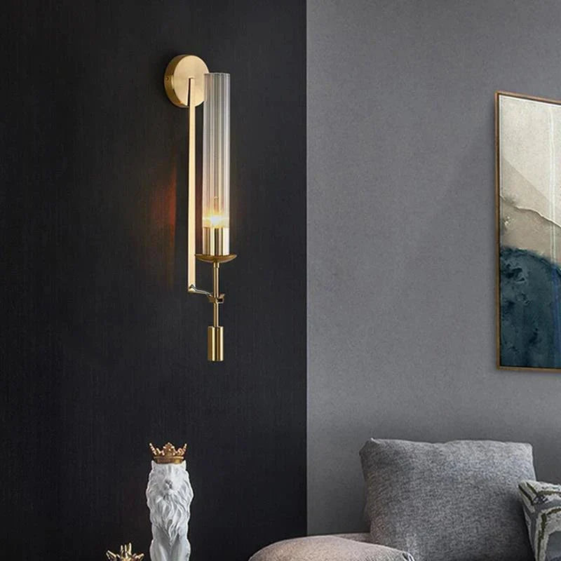 NordicRetro Gold Wall Lamp | Wall Lamp | glass/iron | 85V - 265V | Elegant Wall Illumination