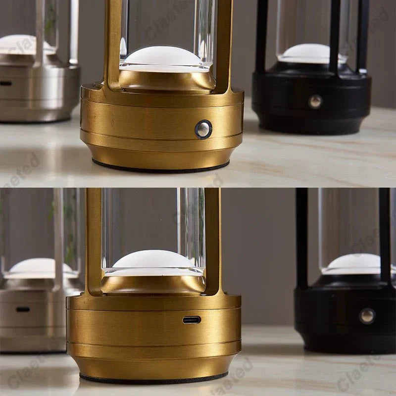 Luxury Wireless Table Lamp Rechargeable | Table Lamp | Aluminum/PMMA | Sleek Table Accent