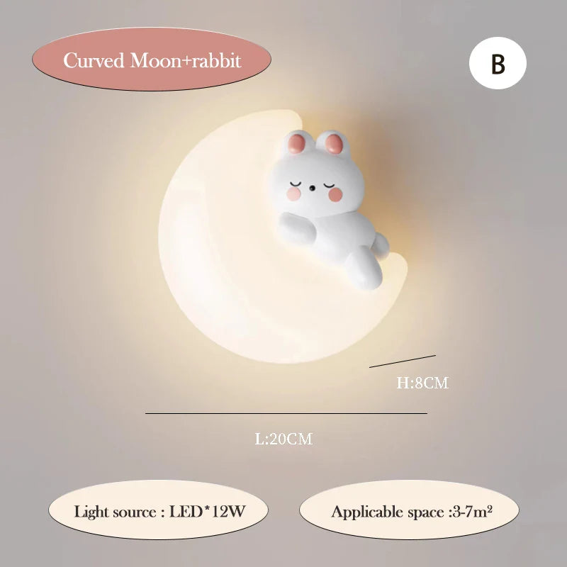 PandaLicht Cute Panda Wall Lamp | Wall Lamp | Led | Warm White | iron | 110V - 240V | Elegant Wall Illumination