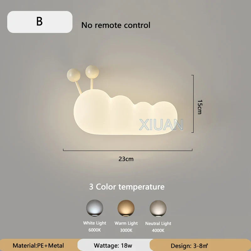 KinderDroom Children's Room Wall Lamp | Wall Lamp | Led | metal | 18W | 220V - 240V | Elegant Wall Illumination
