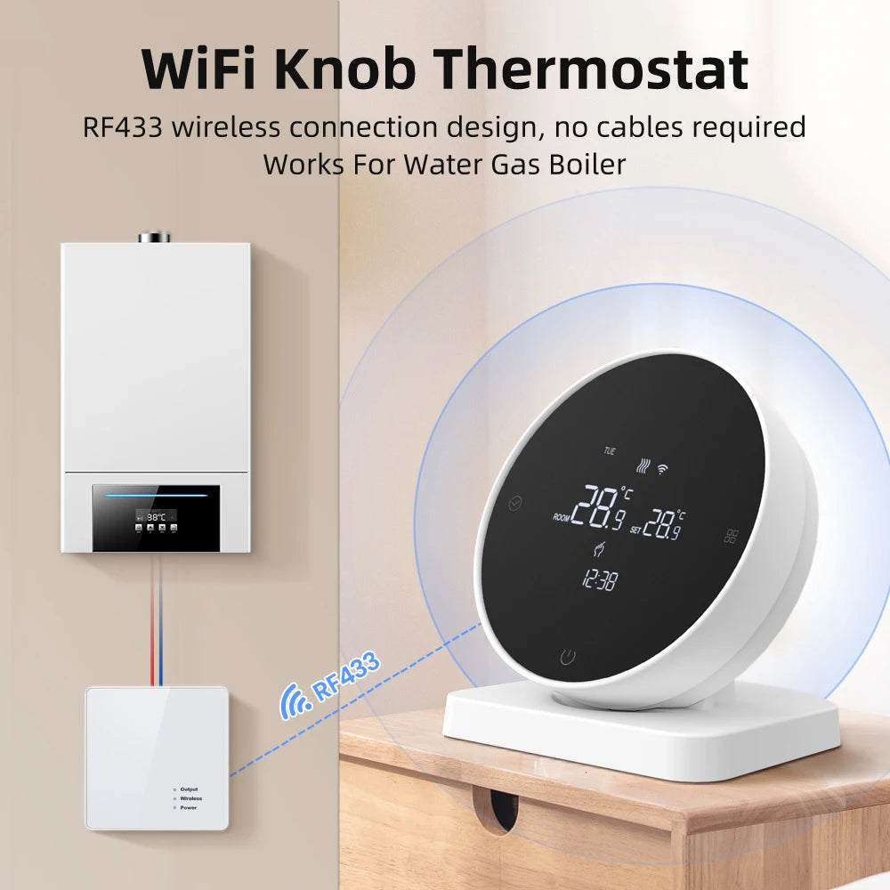 AVATTO Tuya WiFi Smart Thermostat，RF Wireless Receiver Temperature Controller | Thermostats