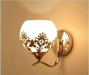CrystalLuxe Wall Lamp Gold Bedroom | Wall Lamp | Led | aluminum | 110V - 240V | Elegant Wall Illumination