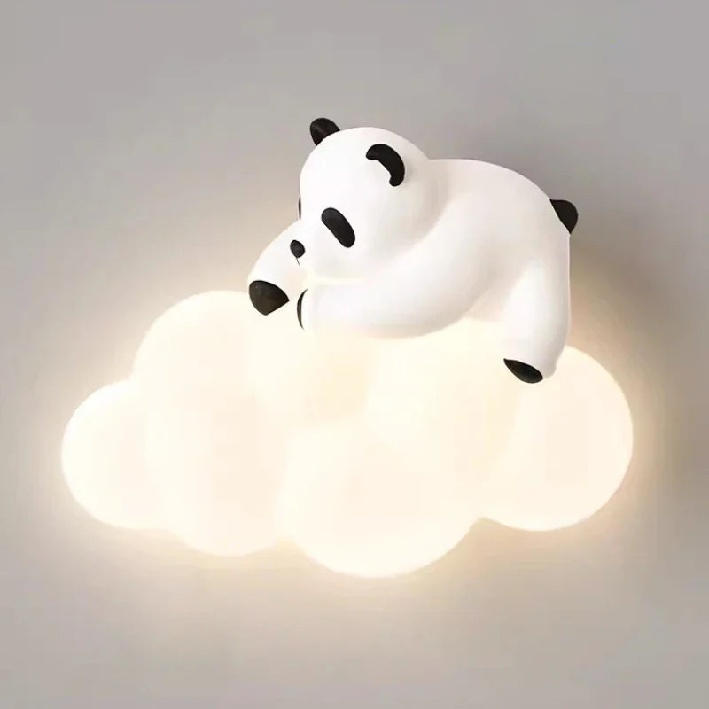 PandaLicht Cute Panda Wall Lamp | Wall Lamp | Led | Warm White | iron | 110V - 240V | Elegant Wall Illumination