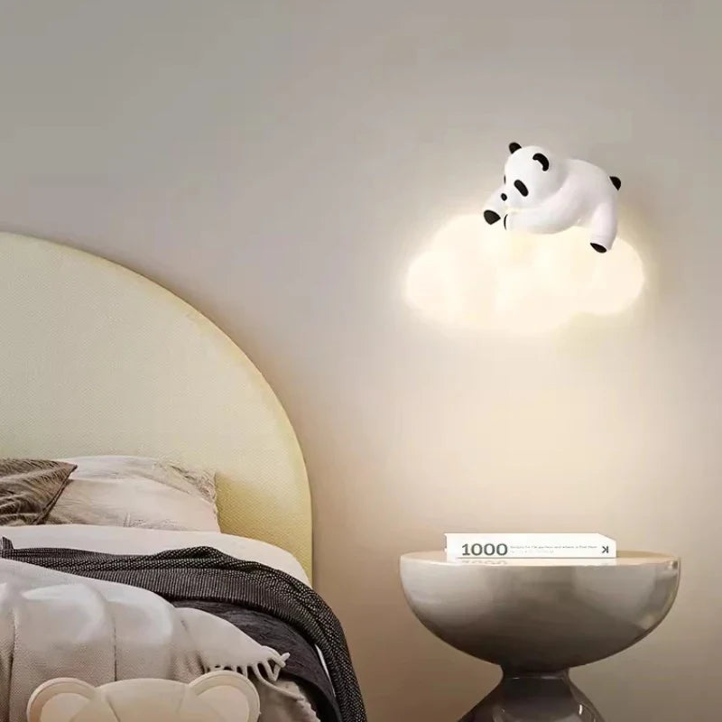 PandaLicht Cute Panda Wall Lamp | Wall Lamp | Led | Warm White | iron | 110V - 240V | Elegant Wall Illumination