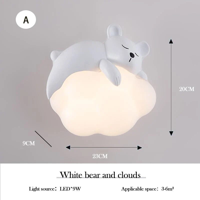 PandaLicht Cute Panda Wall Lamp | Wall Lamp | Led | Warm White | iron | 110V - 240V | Elegant Wall Illumination