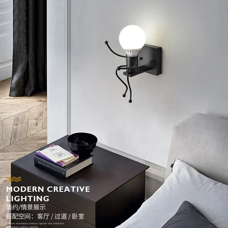 RobotLight Modern Sconce Children's Rooms | Wall Lamp | Led | metal | 85V - 265V | Elegant Wall Illumination