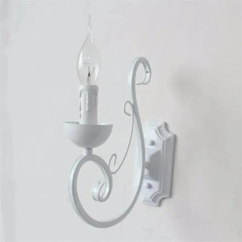 VintageGlow White Metal Wall Lamp | Wall Lamp | metal | 110V - 220V | Elegant Wall Illumination