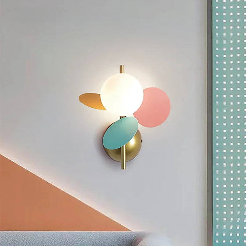 MacronLicht Colorful Acrylic Sconce | Wall Lamp | iron | 260V - 96V | Elegant Wall Illumination