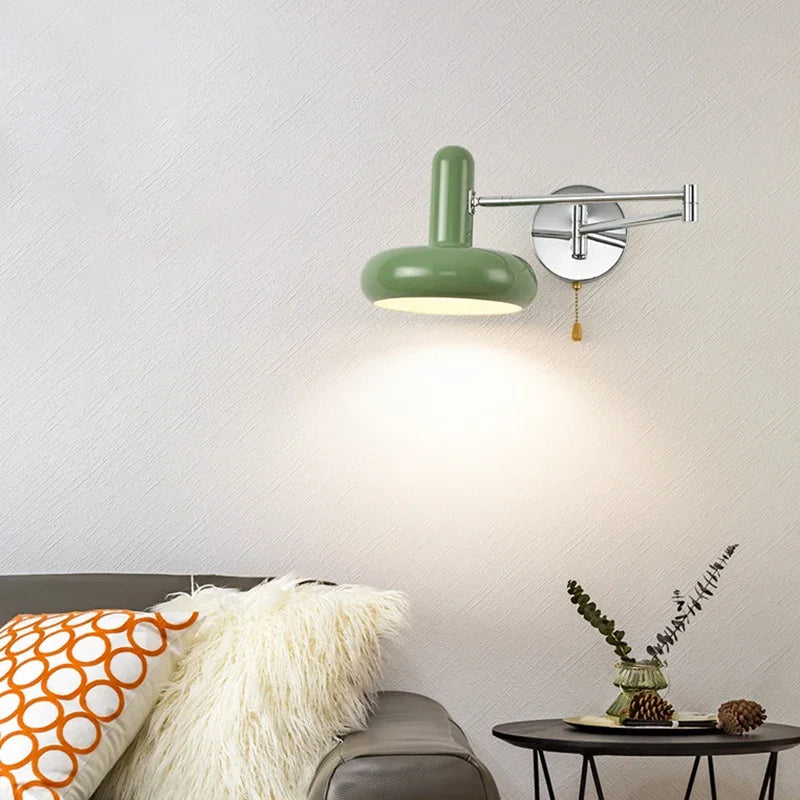 LichtSwing Minimalist Wall Lamp Bedroom | Wall Lamp | Led | iron/wood | 90V - 260V | Elegant Wall Illumination