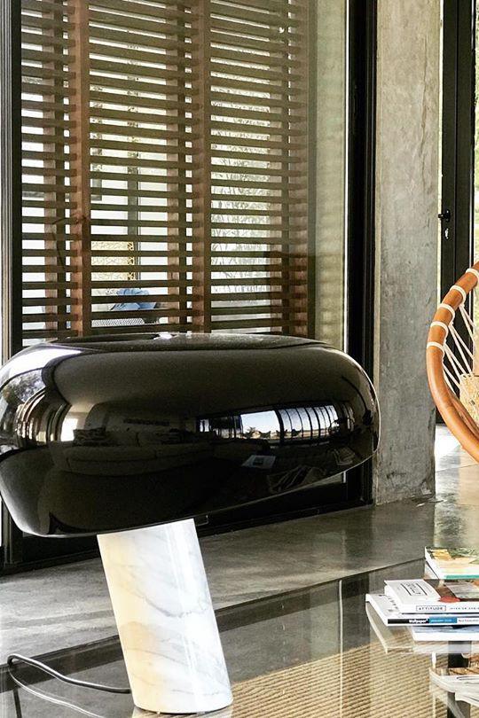 Marble Table Lamp Black | Table Lamp | metal/Marble | 110-240V | Sleek Table Accent