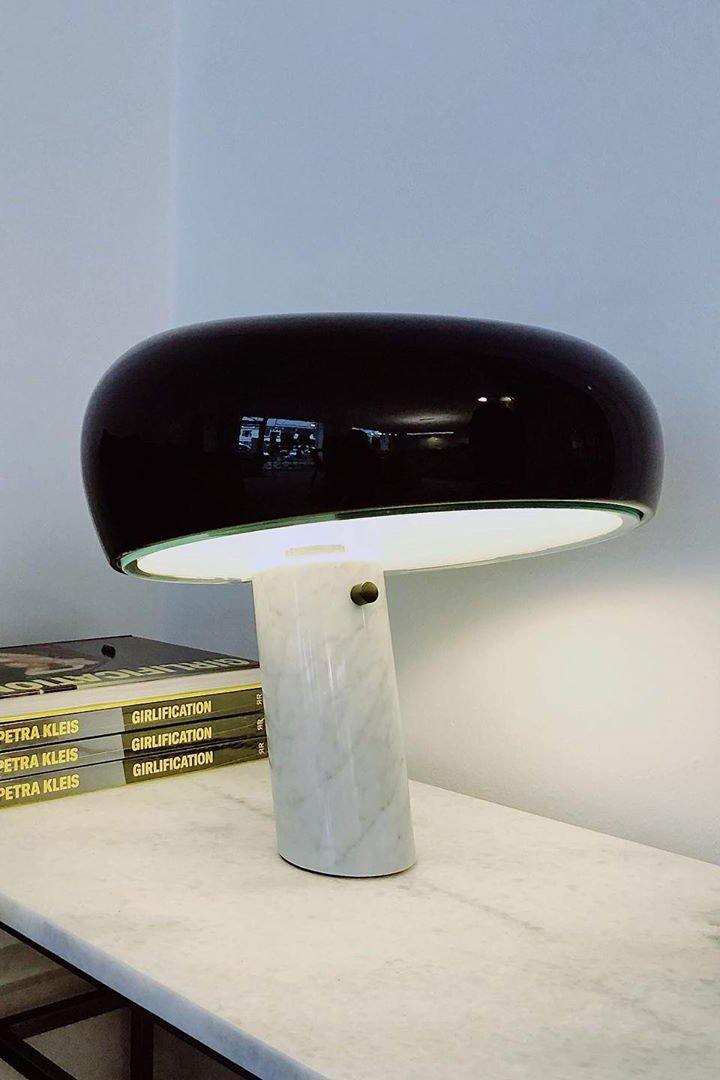 Marble Table Lamp Black | Table Lamp | metal/Marble | 110-240V | Sleek Table Accent