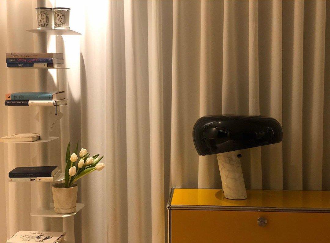 Marble Table Lamp Black | Table Lamp | metal/Marble | 110-240V | Sleek Table Accent