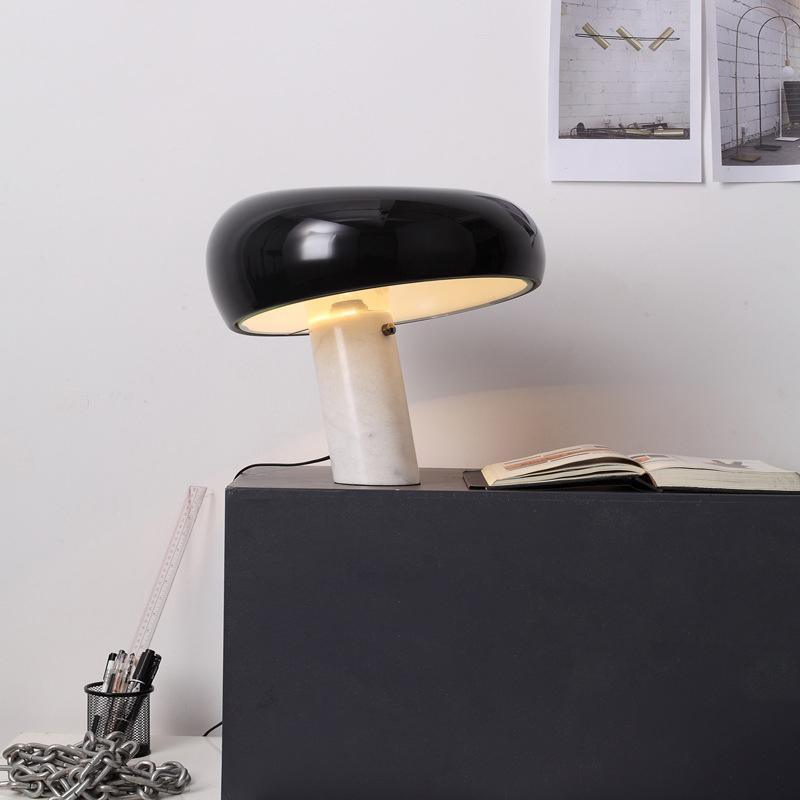 Marble Table Lamp Black | Table Lamp | metal/Marble | 110-240V | Sleek Table Accent