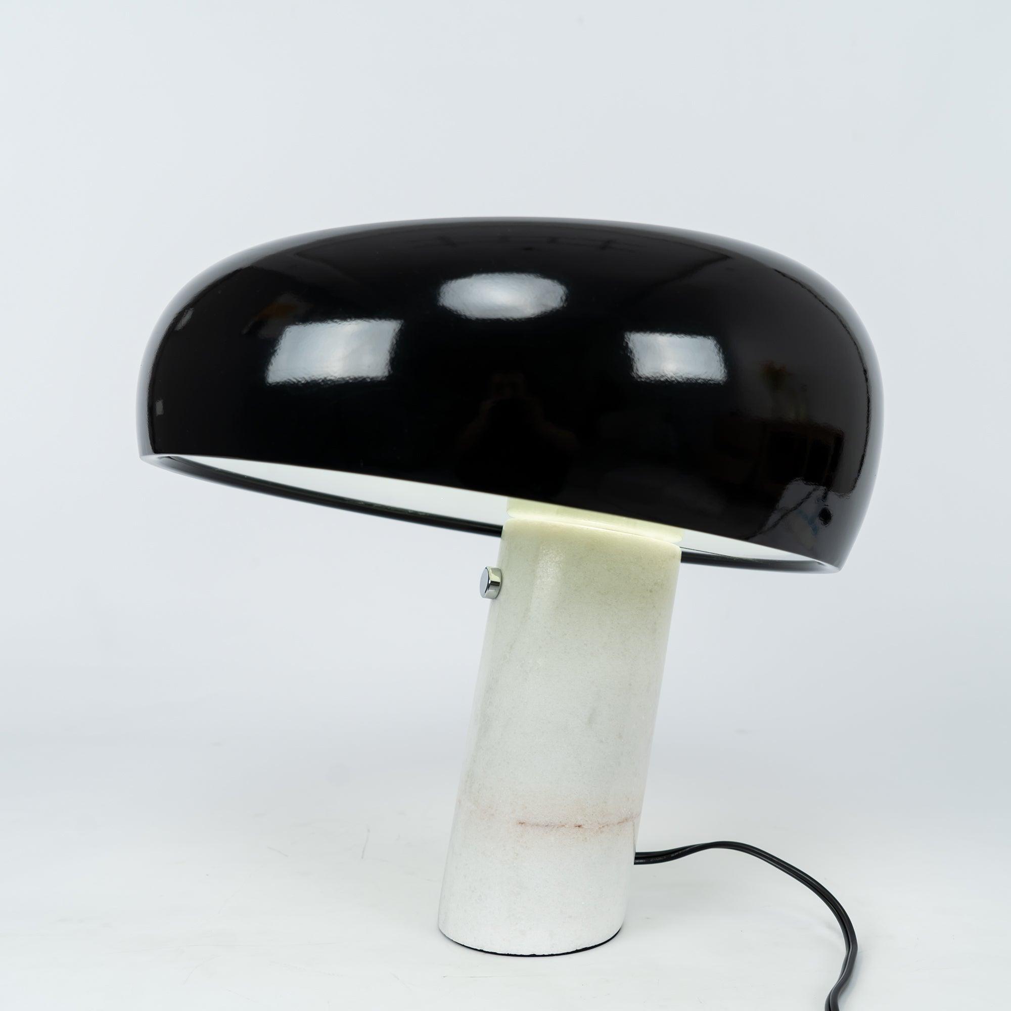Marble Table Lamp Black | Table Lamp | metal/Marble | 110-240V | Sleek Table Accent