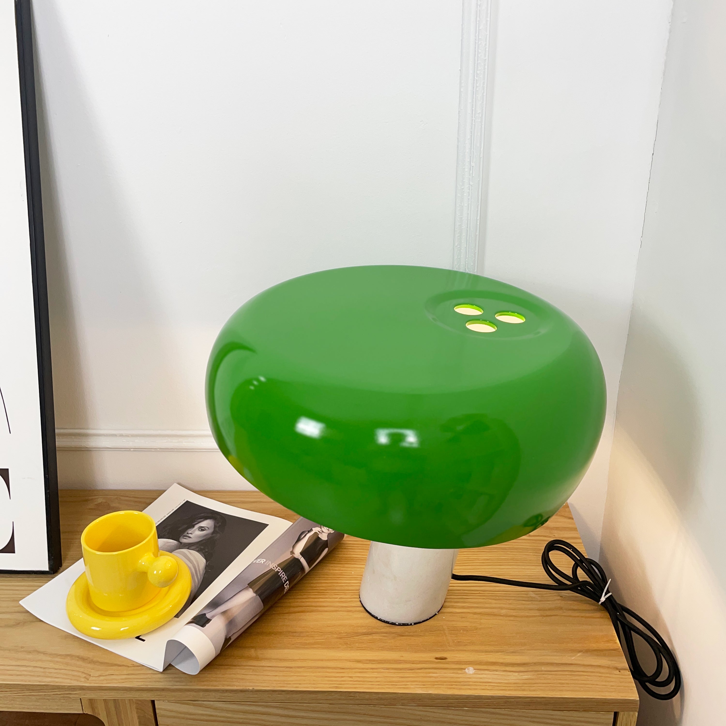 Marble Table Lamp Black | Table Lamp | metal/Marble | 110-240V | Sleek Table Accent