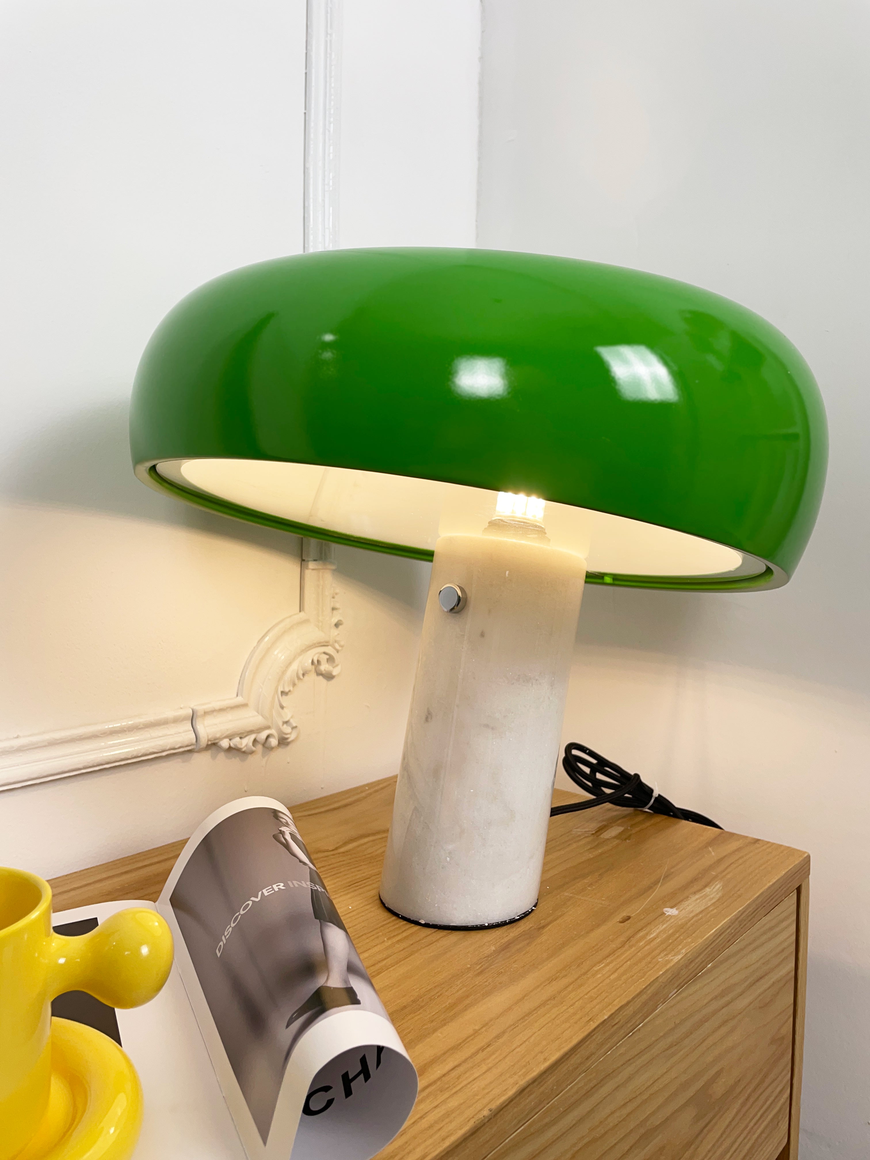 Marble Table Lamp Black | Table Lamp | metal/Marble | 110-240V | Sleek Table Accent