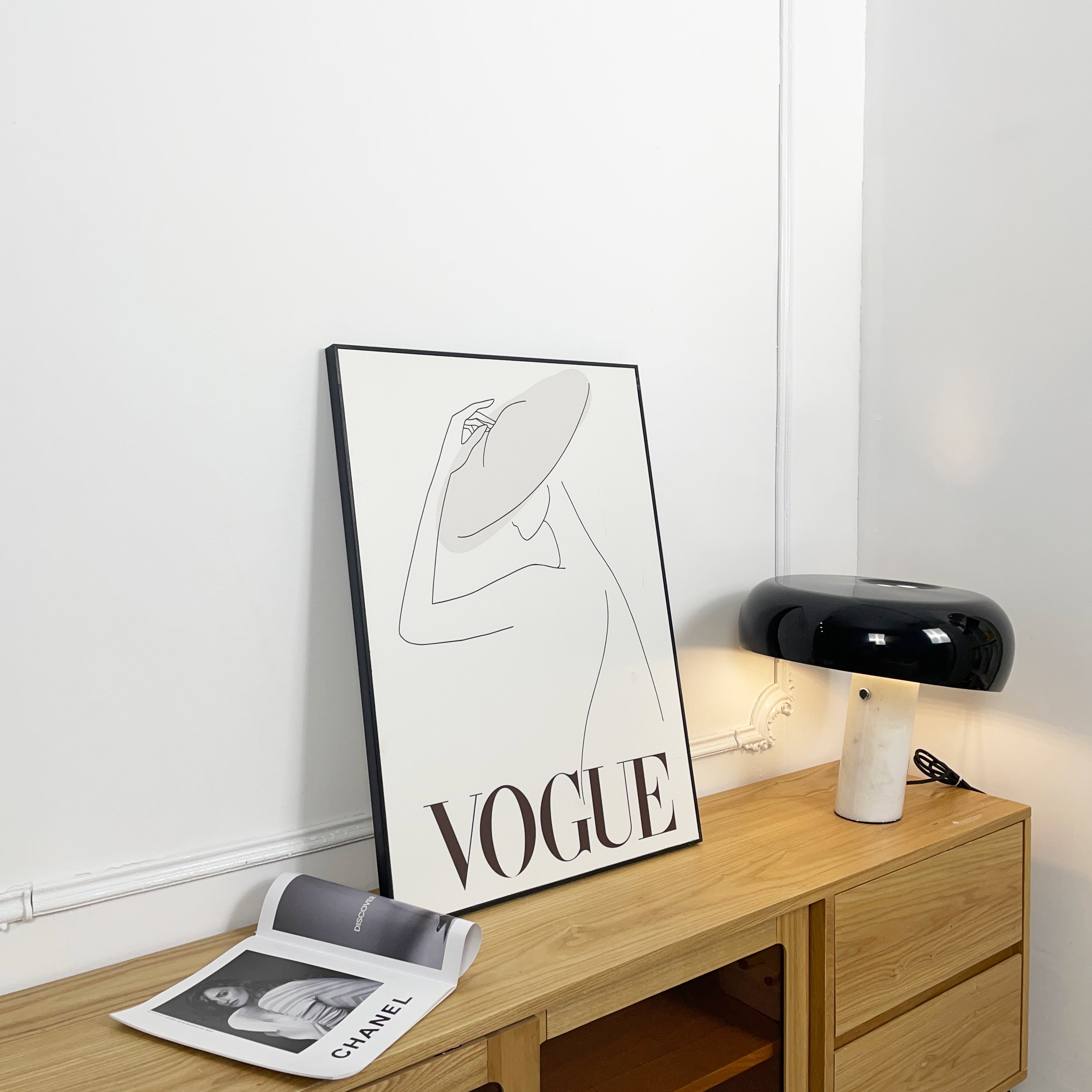 Marble Table Lamp Black | Table Lamp | metal/Marble | 110-240V | Sleek Table Accent