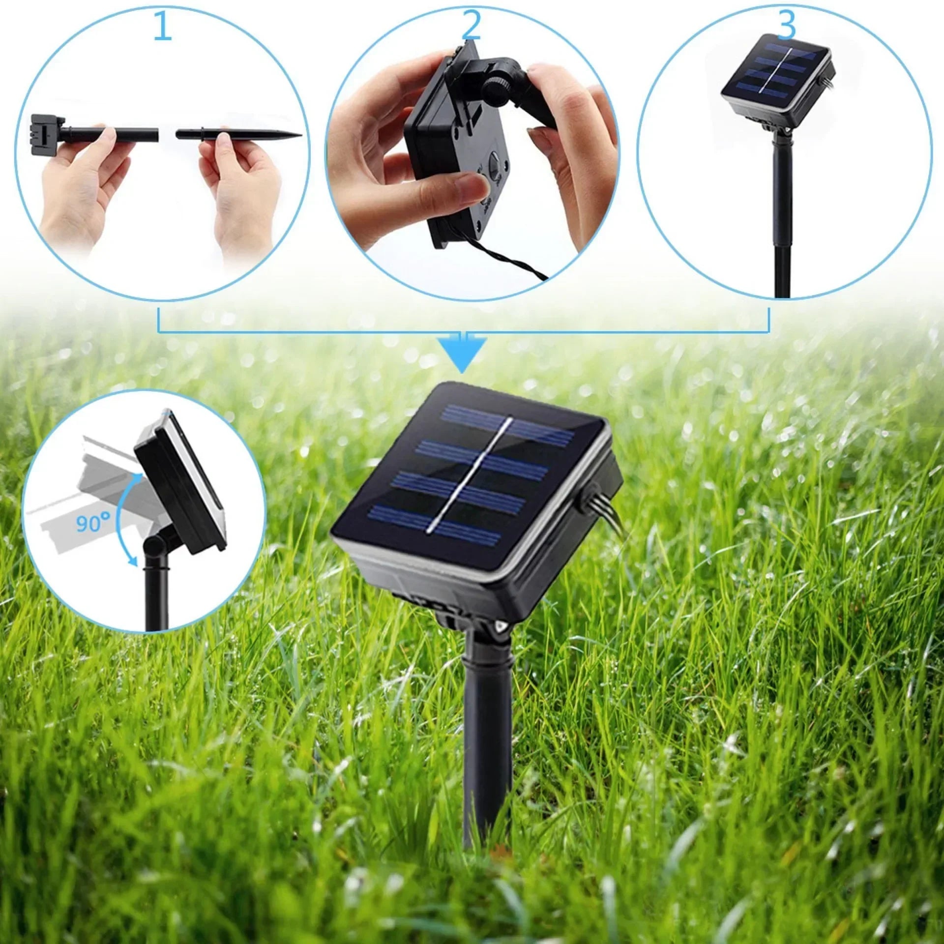 SolarFlora Solar Light Garden Flower | Lighting | LED | 2V | Premium Lighting Solution