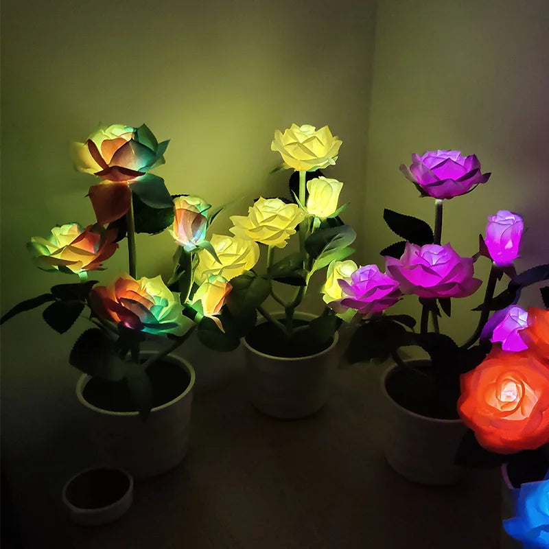 BloomLight Solar Rose Lantern | Lighting | LED | fabric/plastic | Premium Lighting Solution