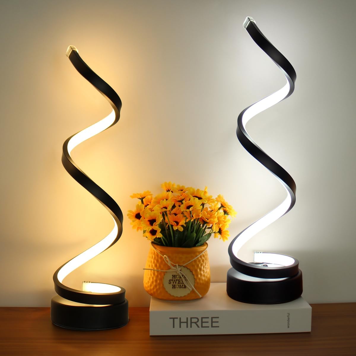 Spiralux™ Modern Spiral Table Lamp | Table Lamp | Iron | Sleek Table Accent