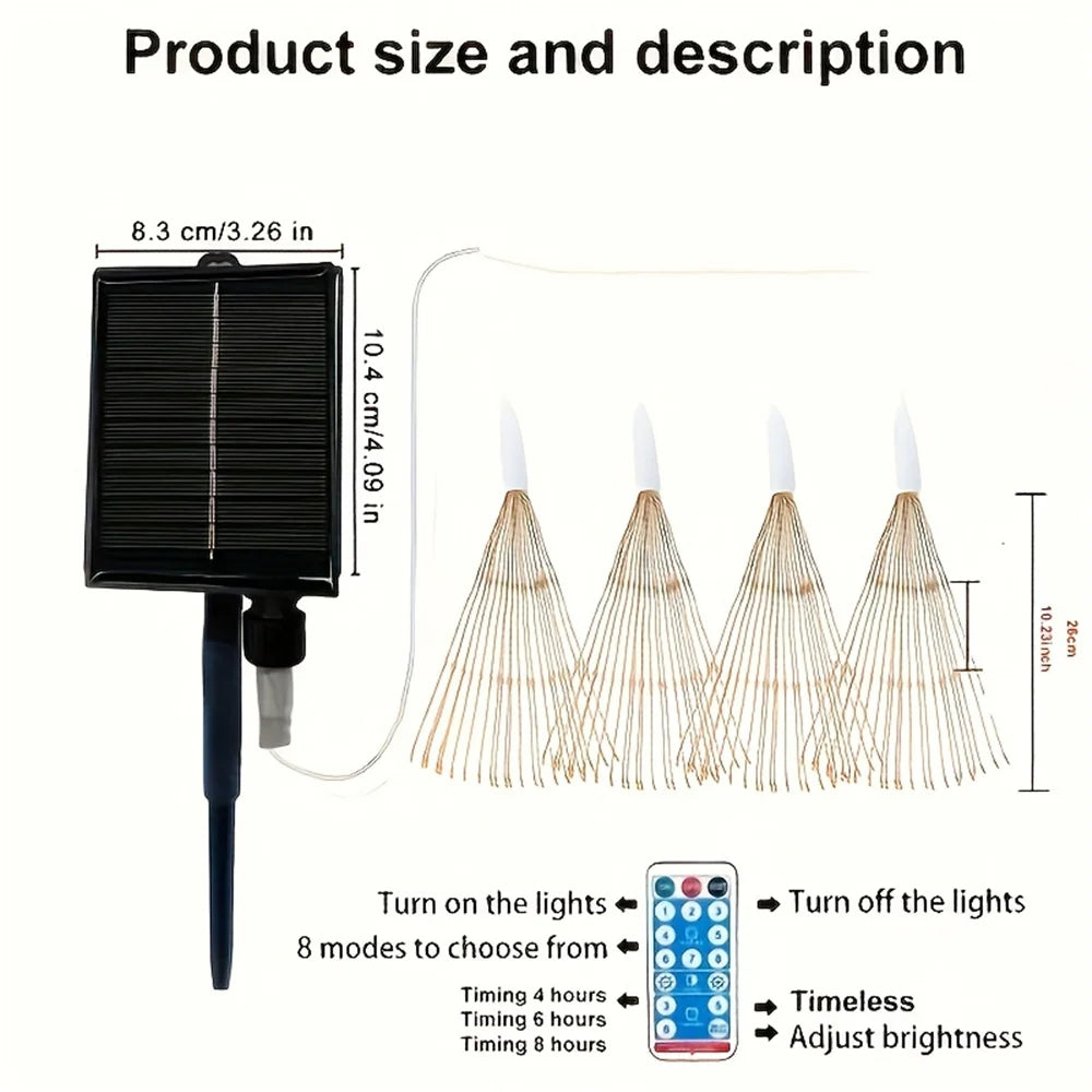Flame Hanging Solar Fireworks Lights | Lighting | LED | aluminum | Premium Lighting Solution