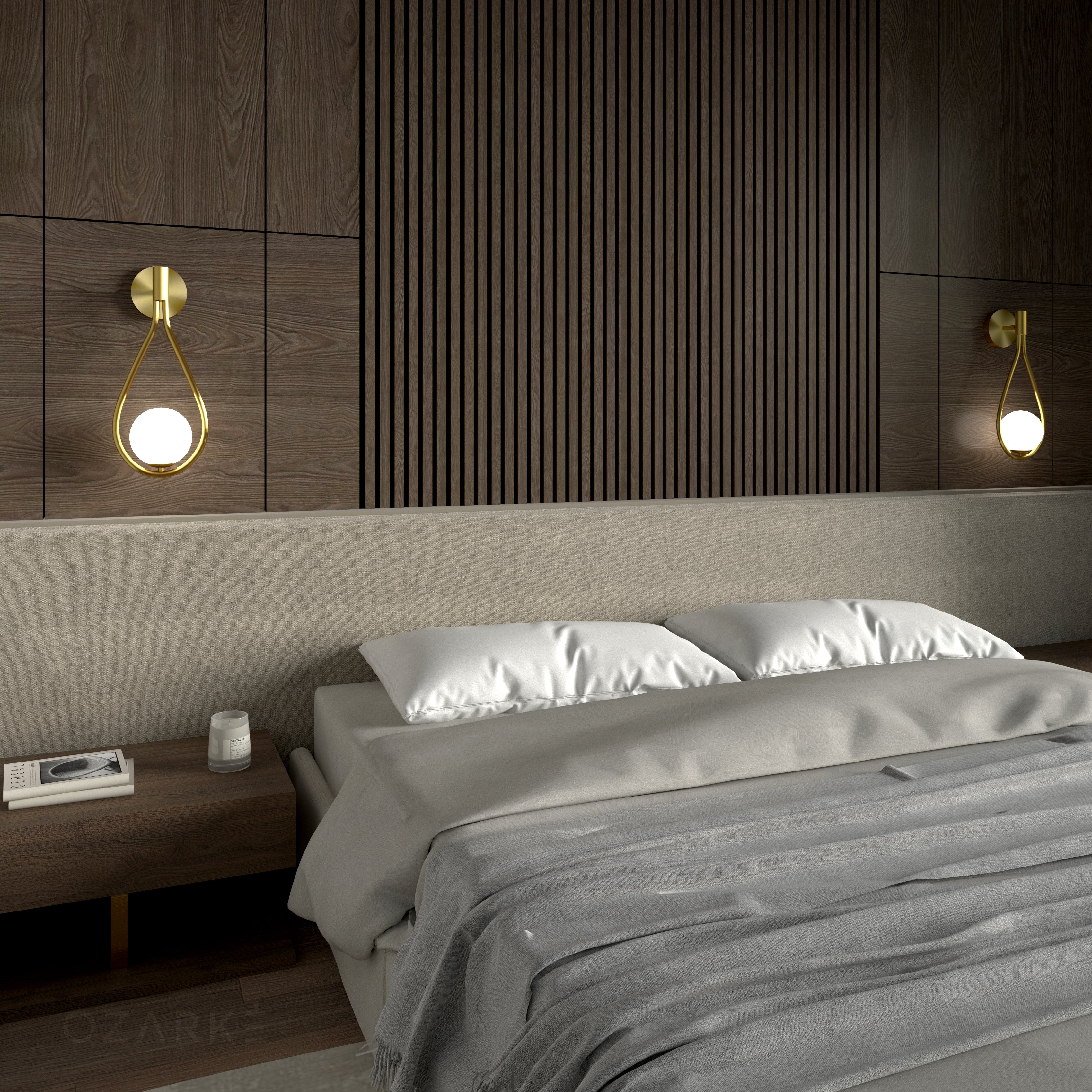 Teardrop shaped wall lamp | Wall Lamp | glass/iron | 5W | 110V | Elegant Wall Illumination