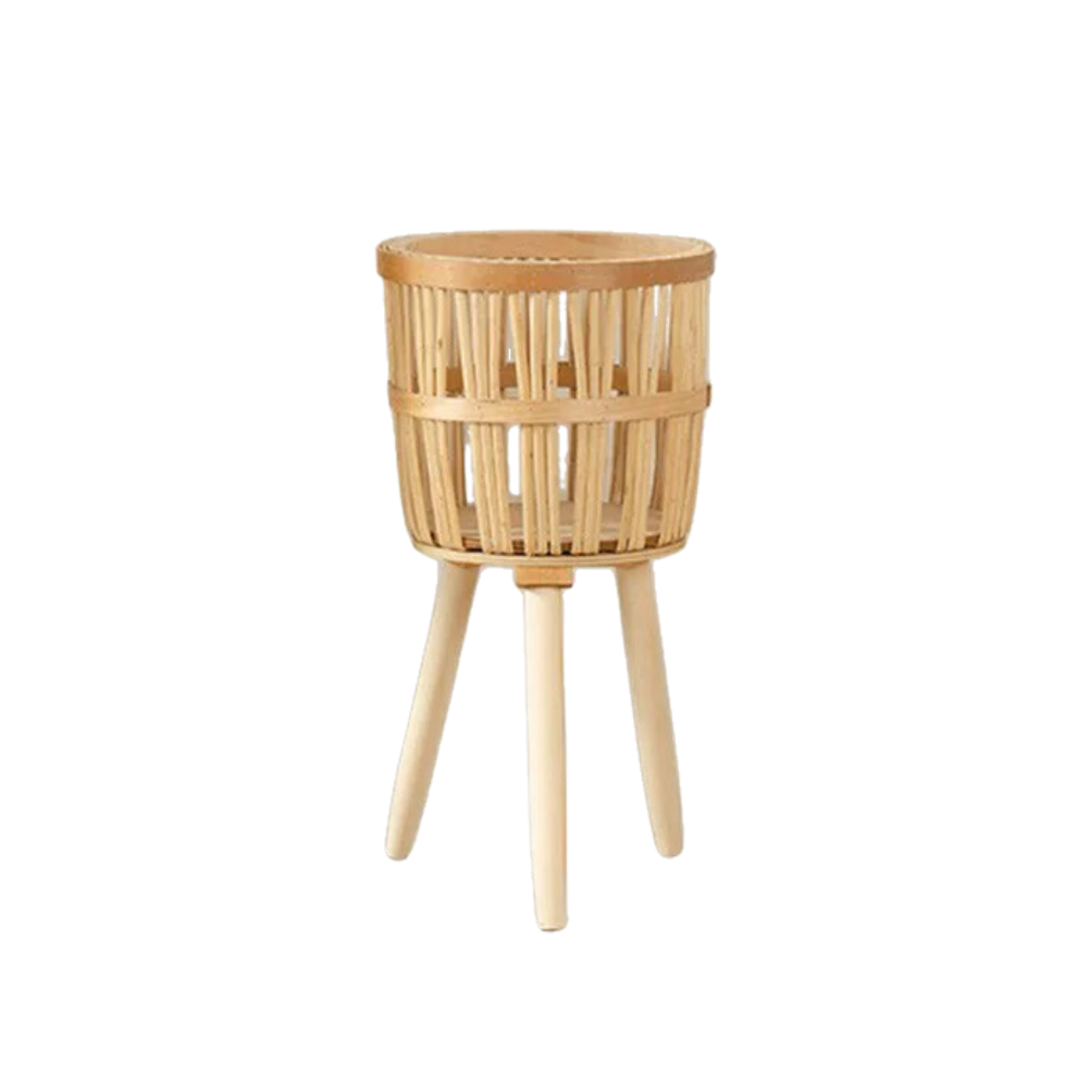Willow Woven Plant Rack Flower Frame | Decorative Tray | straw | Elegant Home Decor