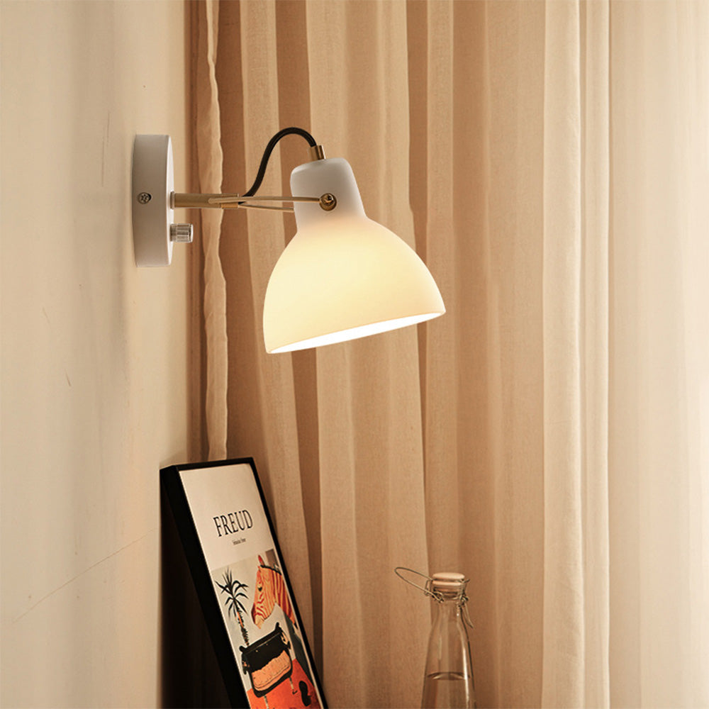 Minimalist Simple White Glass Wall | Wall Lamp | Led | glass | 40W | 110V - 120V | Elegant Wall Illumination