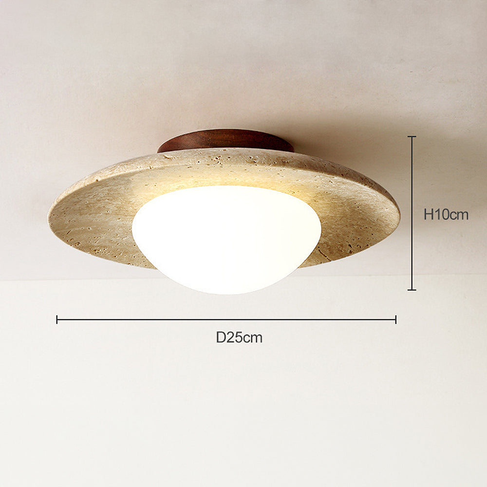 Industrial Modern Beige Stone Wall | Wall Lamp | wood | 110V - 120V | Elegant Wall Illumination