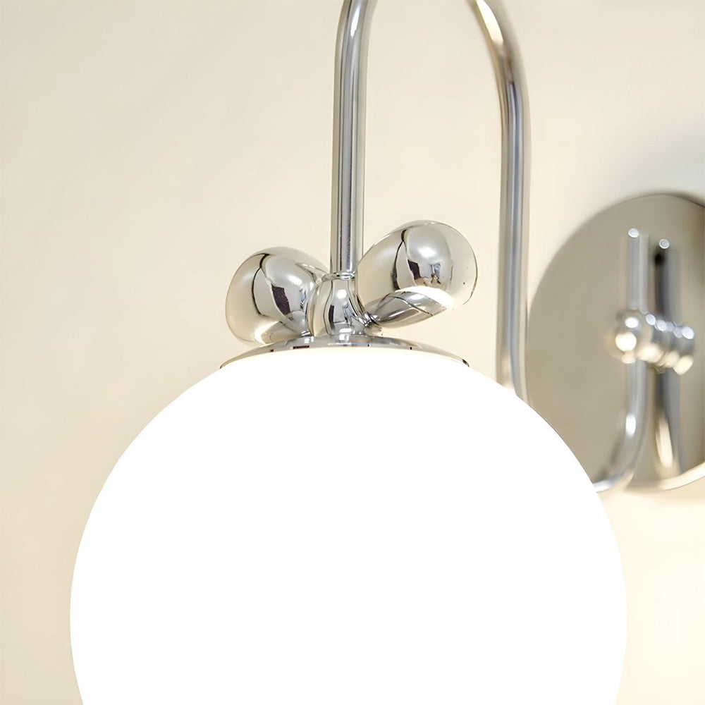 French Cream White Glass Wall | Wall Lamp | glass | 110V - 120V | Elegant Wall Illumination