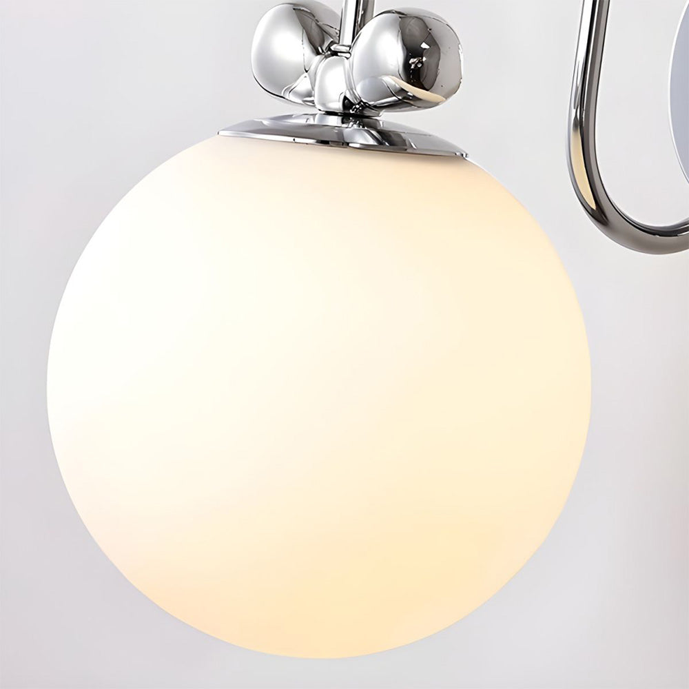 French Cream White Glass Wall | Wall Lamp | glass | 110V - 120V | Elegant Wall Illumination