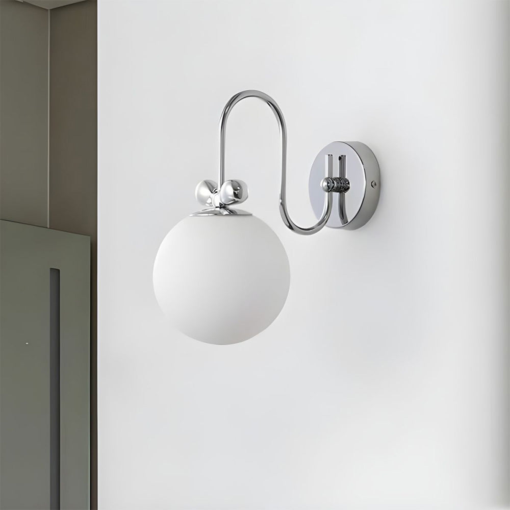 French Cream White Glass Wall | Wall Lamp | glass | 110V - 120V | Elegant Wall Illumination