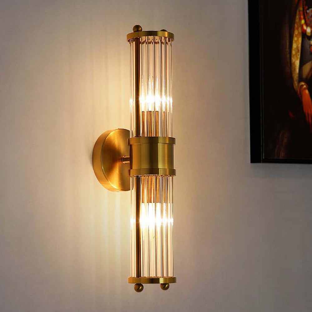Classic Luxury Gold Bathroom Wall | Wall Lamp | Led | glass/iron | 110V - 120V | Elegant Wall Illumination