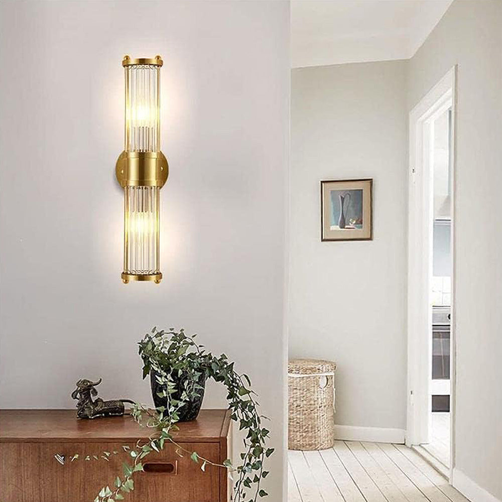 Classic Luxury Gold Bathroom Wall | Wall Lamp | Led | glass/iron | 110V - 120V | Elegant Wall Illumination