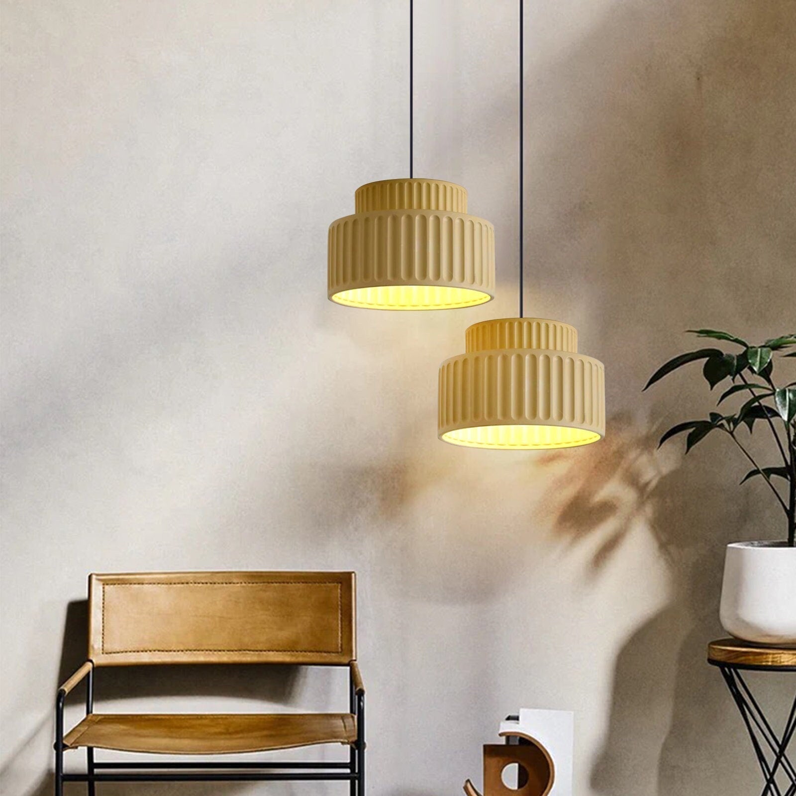 Bauhaus Simple Modern Resin Pendant | Lighting | LED | 110V-120V | Premium Lighting Solution