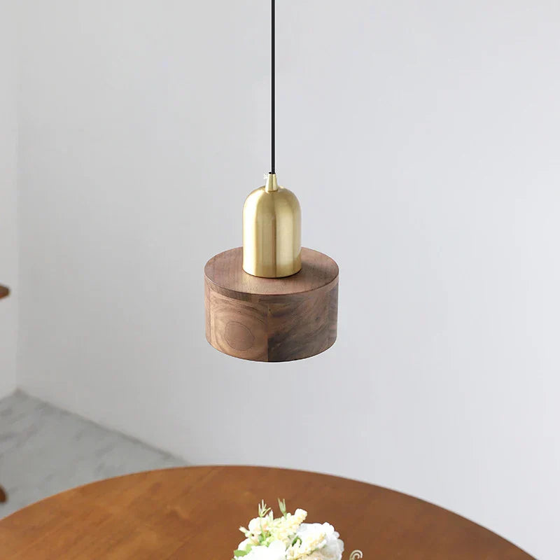 OakEcho Wooden Hanging Lamp | Lighting | brass/copper/wood | 90-260V | Premium Lighting Solution