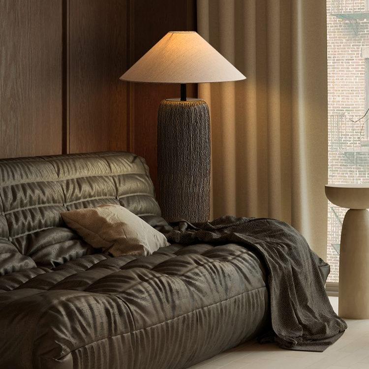 Weathered wooden floor lamp | Floor Lamp | LED | ceramic/metal | 60w | 240v | Stylish Floor Lighting