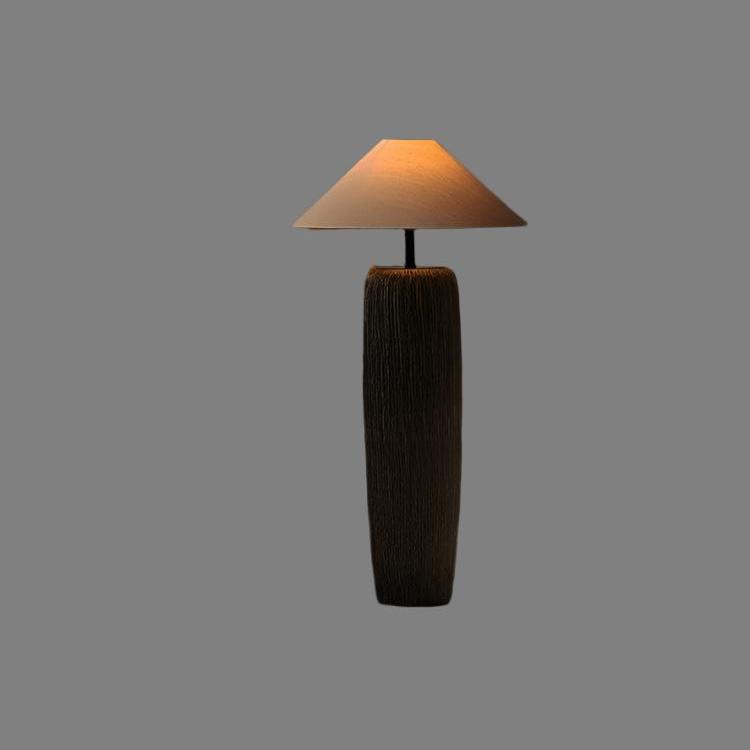 Weathered wooden floor lamp | Floor Lamp | LED | ceramic/metal | 60w | 240v | Stylish Floor Lighting