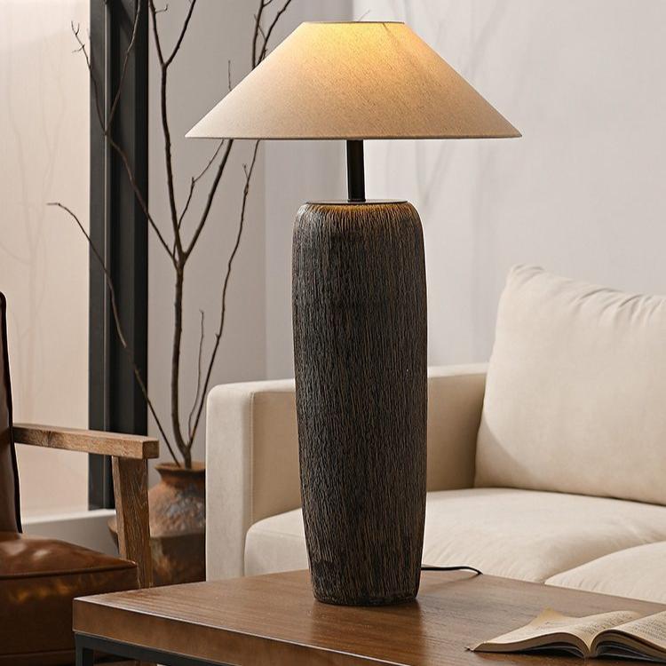 Weathered wooden floor lamp | Floor Lamp | LED | ceramic/metal | 60w | 240v | Stylish Floor Lighting