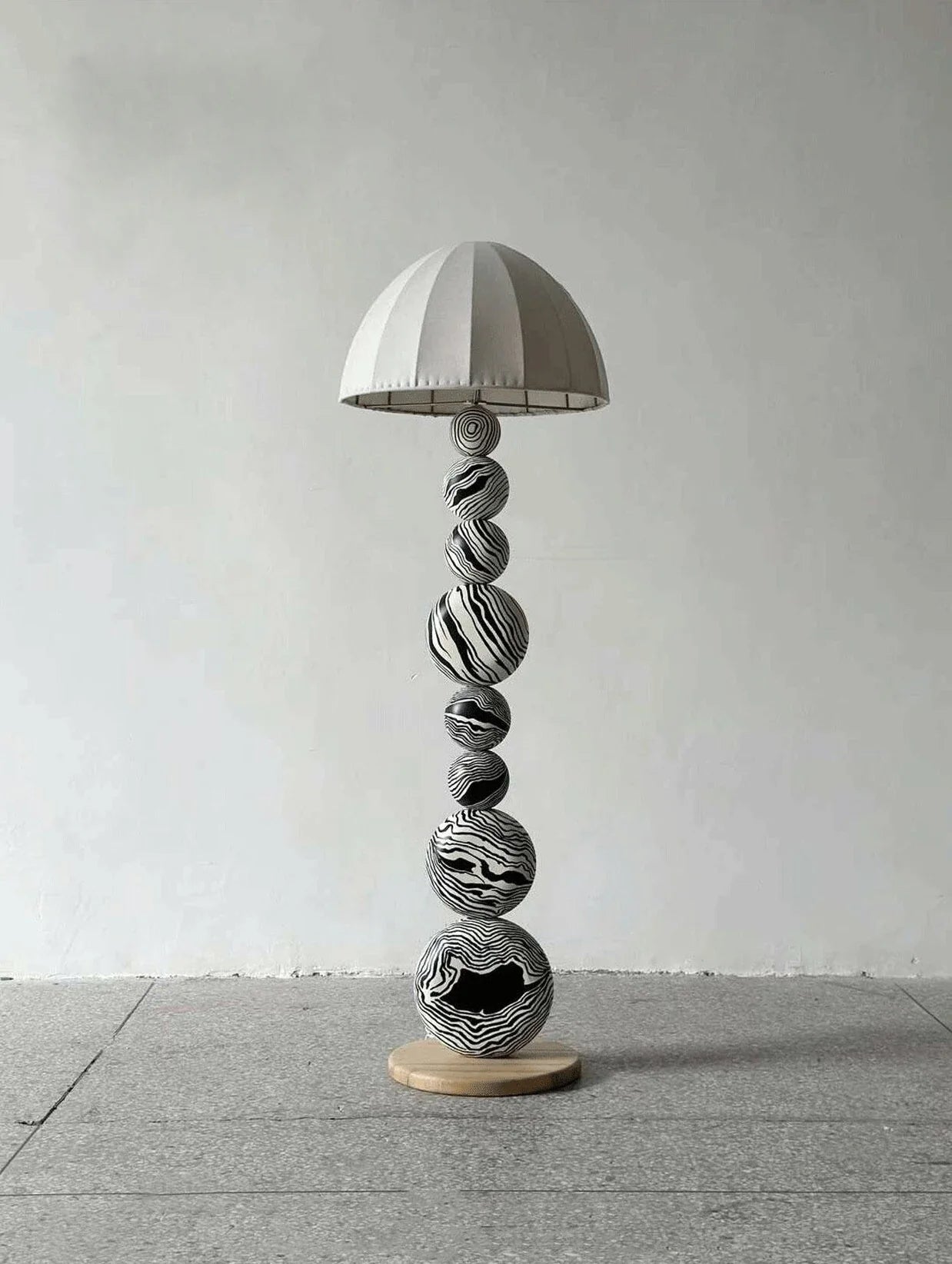 Zebra floor lamp | Floor Lamp | metal/wood | 240v | Stylish Floor Lighting