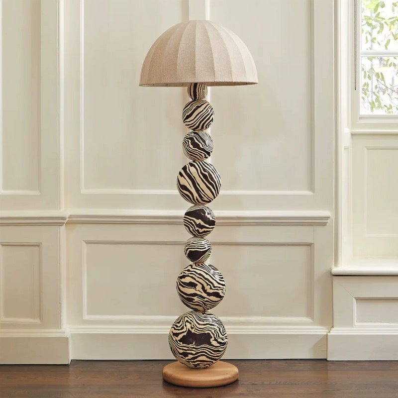 Zebra floor lamp | Floor Lamp | metal/wood | 240v | Stylish Floor Lighting