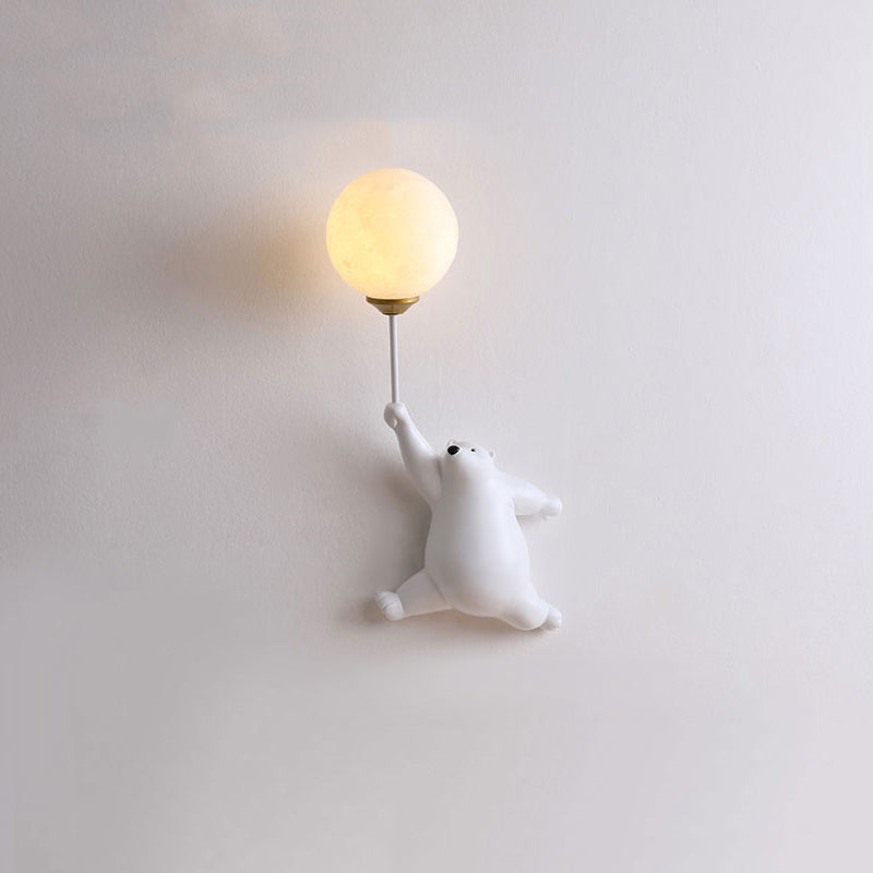 Teddy Wall Lamp White/Blue/Pink | Wall Lamp | Led | Elegant Wall Illumination